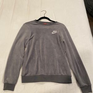 Nike velour sweatshirt